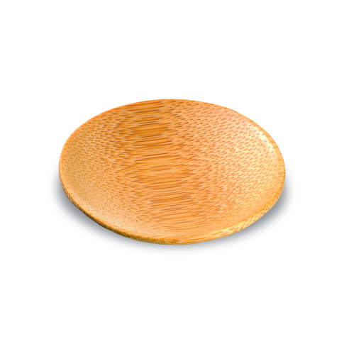 Mini assiette ronde bambou "Ping" Diam: 6 cm 6 x 1 cm - 24 unitÃ©s