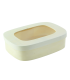 BoÃ®te bois rectangulaire avec couvercle Ã  fenÃªtre 800 ml 18,8 x 13 x 5 cm - 25 unitÃ©s