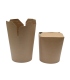 Pot carton rond kraft fermeture Ã  fente 950 ml 11,1 x 9,2 x 10,1 cm - 25 unitÃ©s