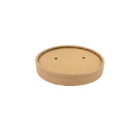 Couvercle carton kraft chaud et froid Diam: 9,7 cm 9,7 x 9,7 x 1,5 cm - 50 unitÃ©s