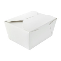 BoÃ®te repas carton blanc 650 ml 13 x 10,5 x 6,5 cm - 50 unitÃ©s