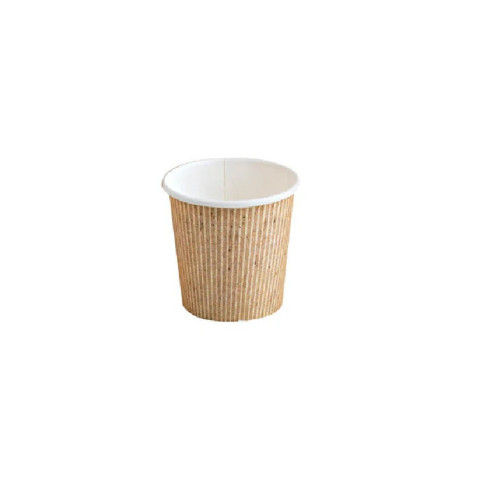 Gobelet carton PLA "Nature cup" 120 ml Diam: 6,1 cm 6,1 x 4,4 x 6 cm - 10 unitÃ©s