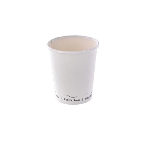 Gobelet Eden blanc en carton sans plastique, Waterbased  H79mm 180ml