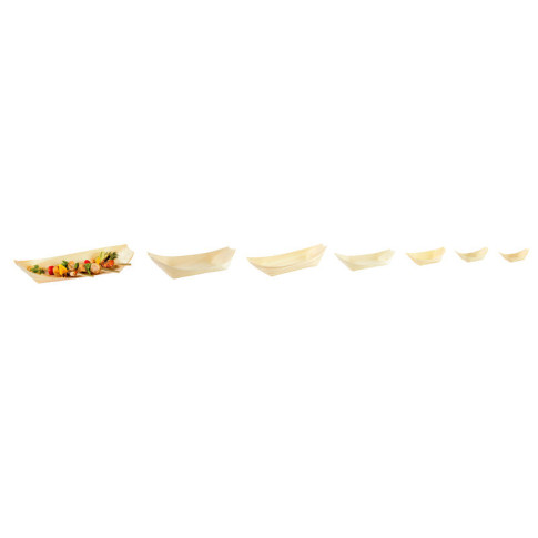 Barquette bateau bois  75x50mm H15mm