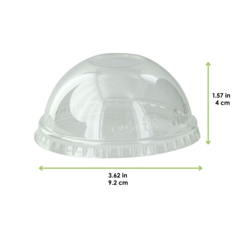 Couvercle dôme transparent en plastique PET  H40mm