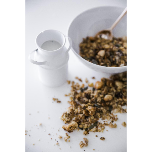 Pot à lait en métal couleur ivoire   H100mm 125ml
