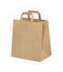 Sac cabas papier kraft brun recyclé 260x140mm H320mm