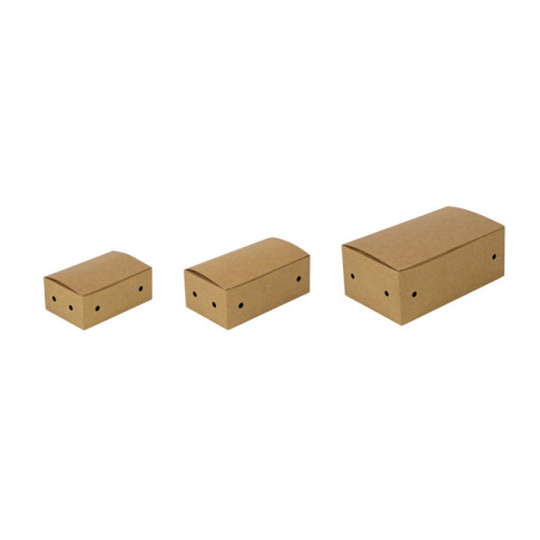 Boîte Kraft 9 Nuggets  140x78mm H53mm