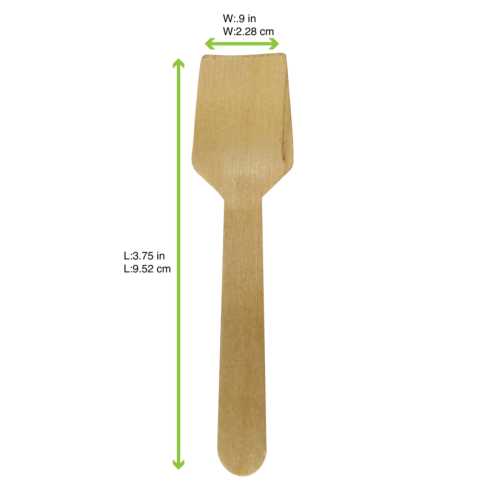Cuillère à glace bois   H95mm