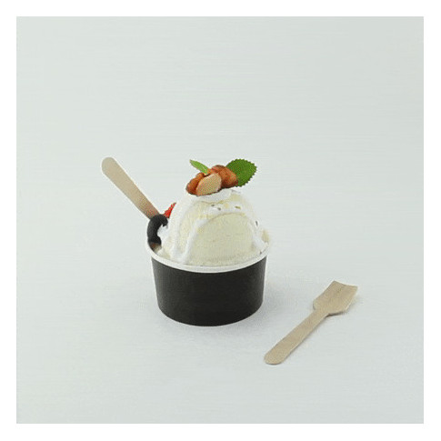 Cuillère à glace bois   H95mm