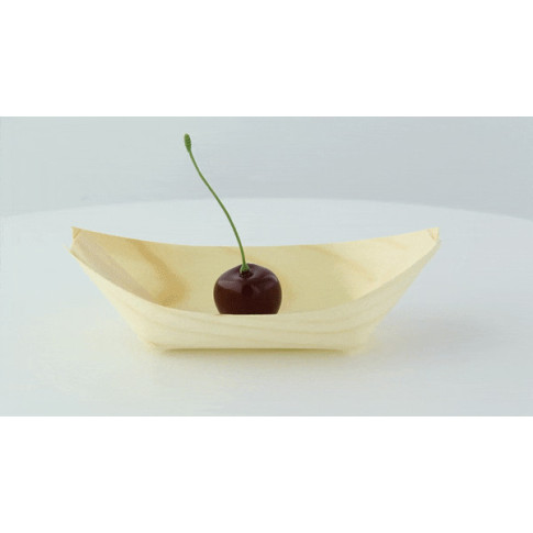 Barquette bateau bois  145x75mm H20mm