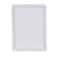 Assiette carton blanc rectangulaire