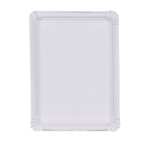 Assiette carton blanc rectangulaire