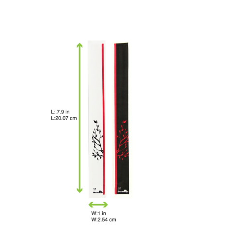Baguette bois emballée par paire   H203mm