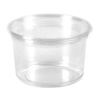 Pot Deli rond PET transparent  H104mm 750ml