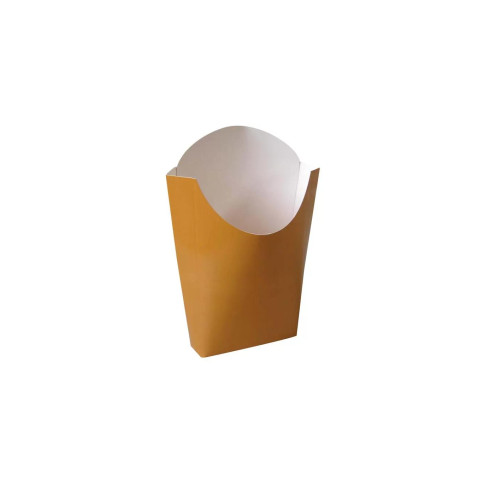 Pochette kraft couleur pour frites 55x120mm H152mm 500ml