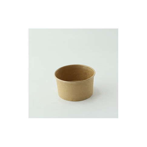Pot carton kraft brun chaud et froid  H44mm 130ml