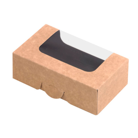 Boîte sushi avec fenêtre antibuée pour 4-6 pieces 120x70mm H40mm