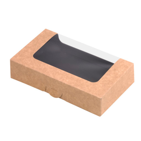Boîte sushi avec fenêtre antibuée pour 12-14 pieces 179x106mm H40mm