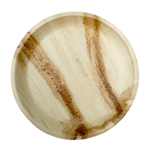 Assiette ronde en palmier   H25mm