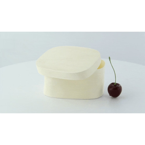 Boite bois rectangulaire avec couvercle  110x80mm H55mm 240ml