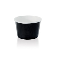 Pot carton noir chaud et froid  H49mm 130ml