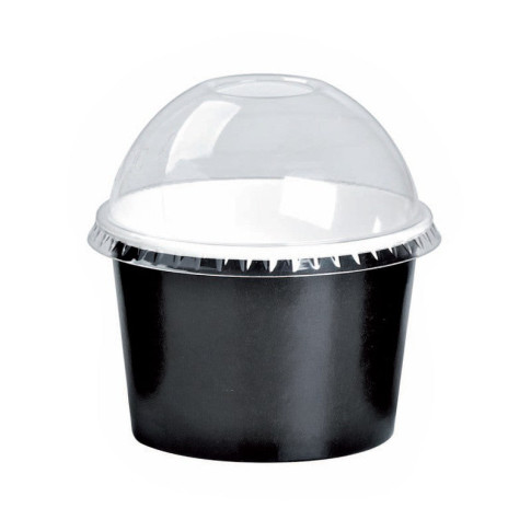 Pot carton noir chaud et froid  H49mm 130ml