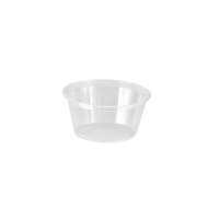 Pot plastique PET transparent  H33mm 100ml