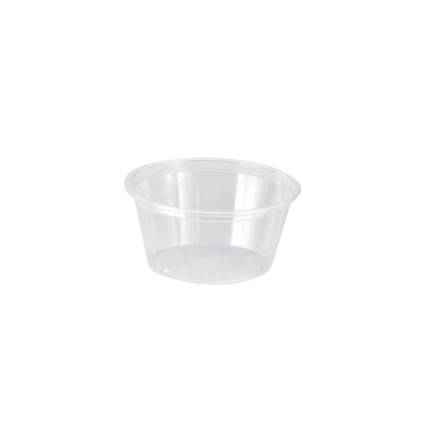 Pot plastique PET transparent  H33mm 100ml