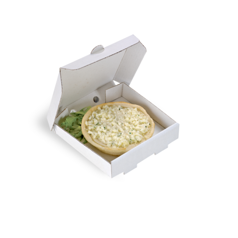 Mini Boite à pizza en carton blanc  90x90mm H20mm