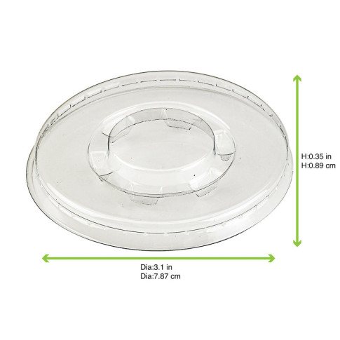 Couvercle plat transparent en plastique PET