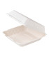 Coquille blanche en pulpe  234x231mm H80mm 1400ml