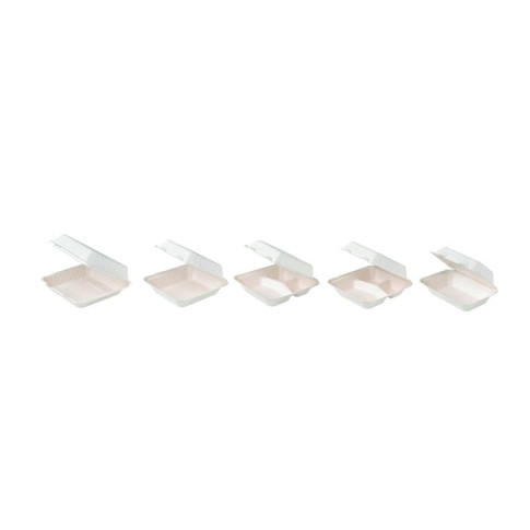 Coquille blanche en pulpe  234x231mm H80mm 1400ml