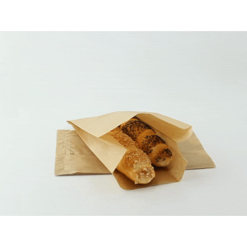 Sac papier tout usage brun  140x70mm H220mm