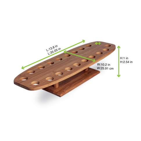 Support bambou pour cônes 20 trous  500x150mm H85mm