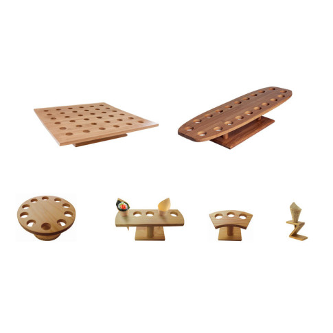 Support bambou pour cônes 20 trous  500x150mm H85mm