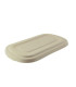 Couvercle plat rectangulaire brun en pulpe  269x139mm H16mm
