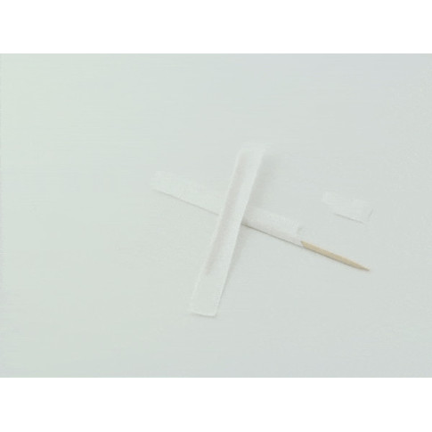 Cure dents en bois emballé individuellement   H65mm