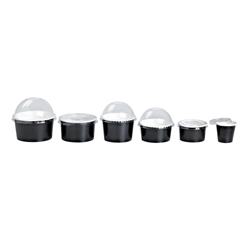 Pot carton noir chaud et froid  H35mm 60ml