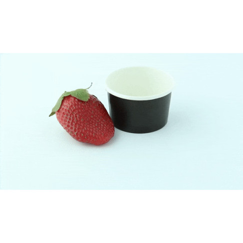 Pot carton noir chaud et froid  H35mm 60ml