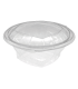 Saladier rond transparent PET avec couvercle attaché   H56mm 500ml