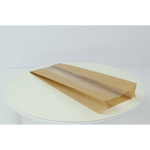 Sac papier brun ouvert sur 2 côtés  340x85mm
