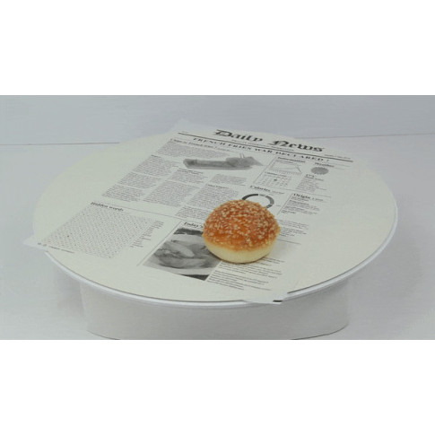 Papier alimentaire blanc ingraissable impression journal  270x350mm