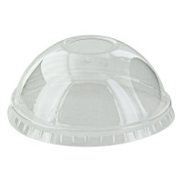 Couvercle PET transparent dôme  H38mm