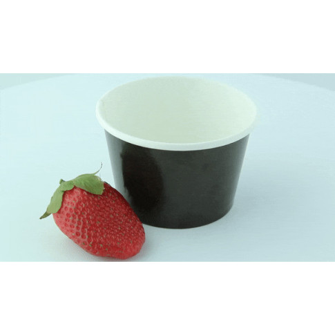 Pot carton noir chaud et froid   H62mm 280ml