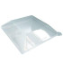 Couvercle dôme rectangulaire transparent en plastique PET  132x132mm H31mm
