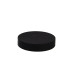 Couvercle plat noir en plastique PP, à visser  H16mm