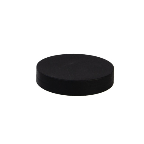 Couvercle plat noir en plastique PP, à visser  H16mm