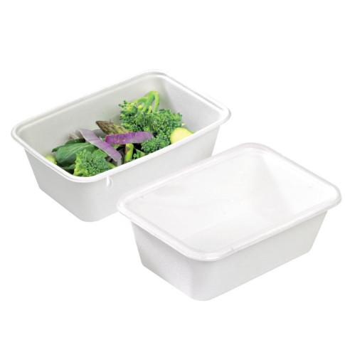 Couvercle rectangulaire plat translucide en plastique PP 173x120mm