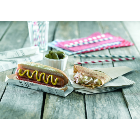 Support hot-dog carton impression journal  180x40mm H19mm